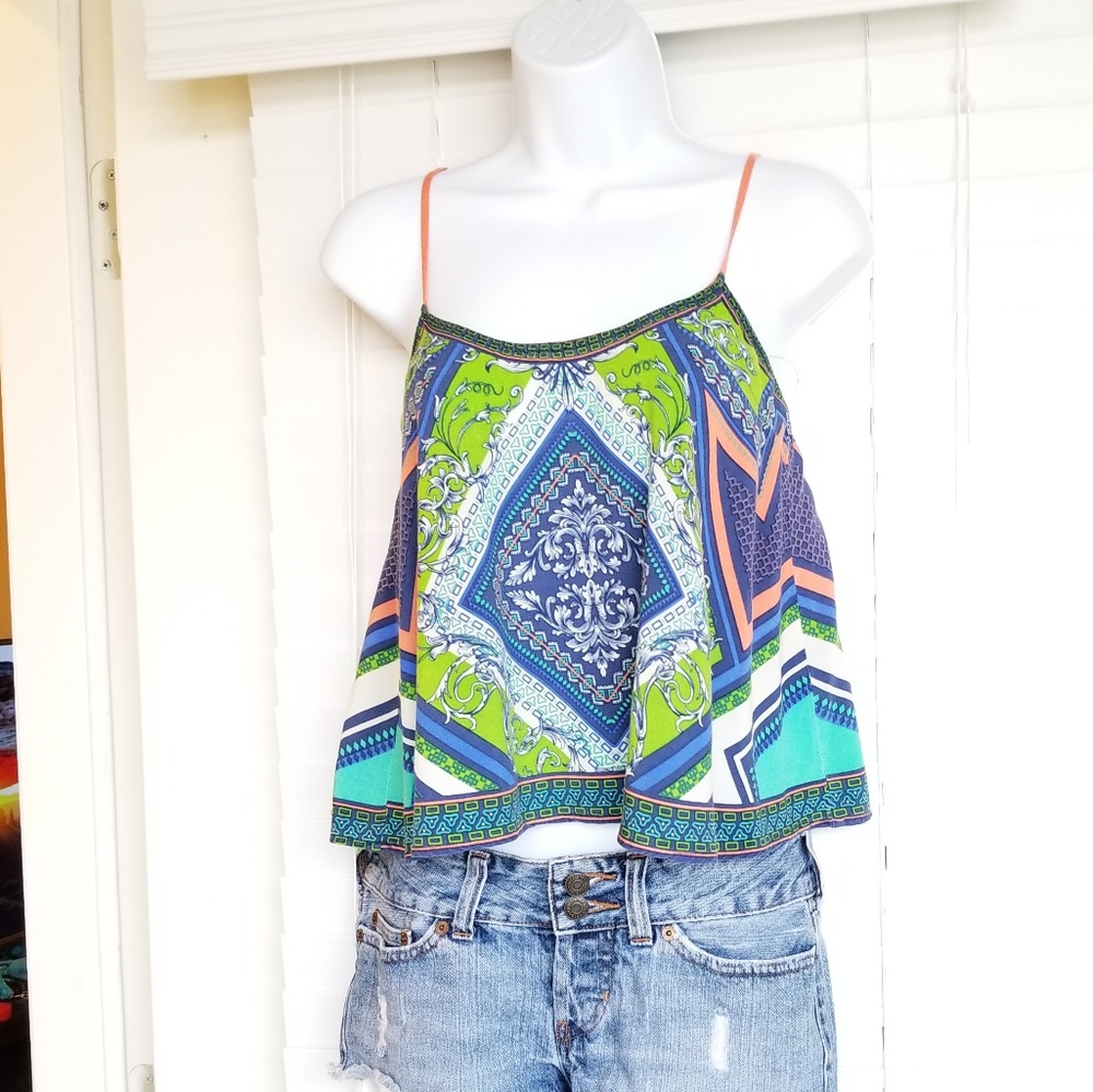Love Culture Crop Top Sz S Boho Festival